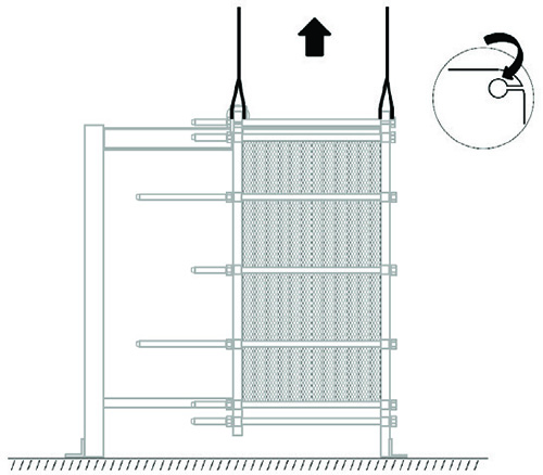 板式熱交換器起吊流程